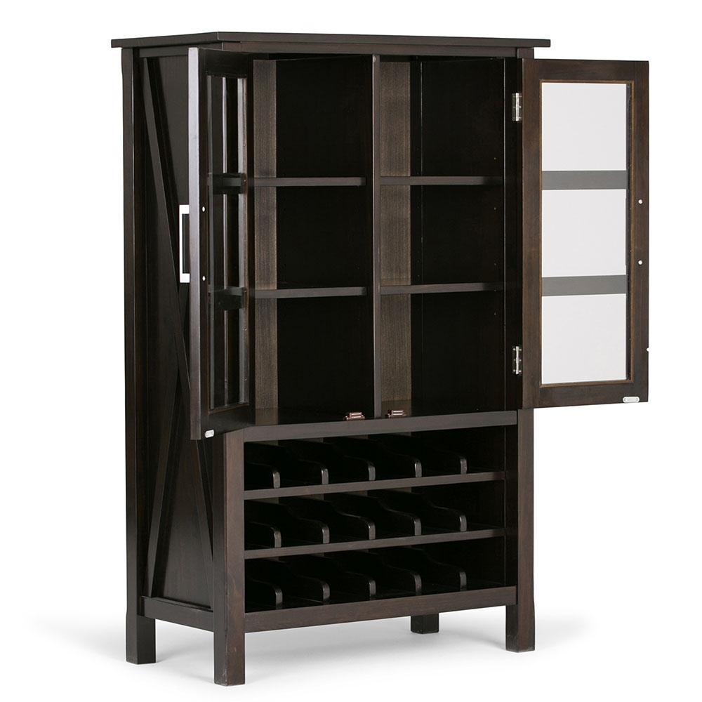 Hickory Brown | Kitchener High Storage Wine Rack