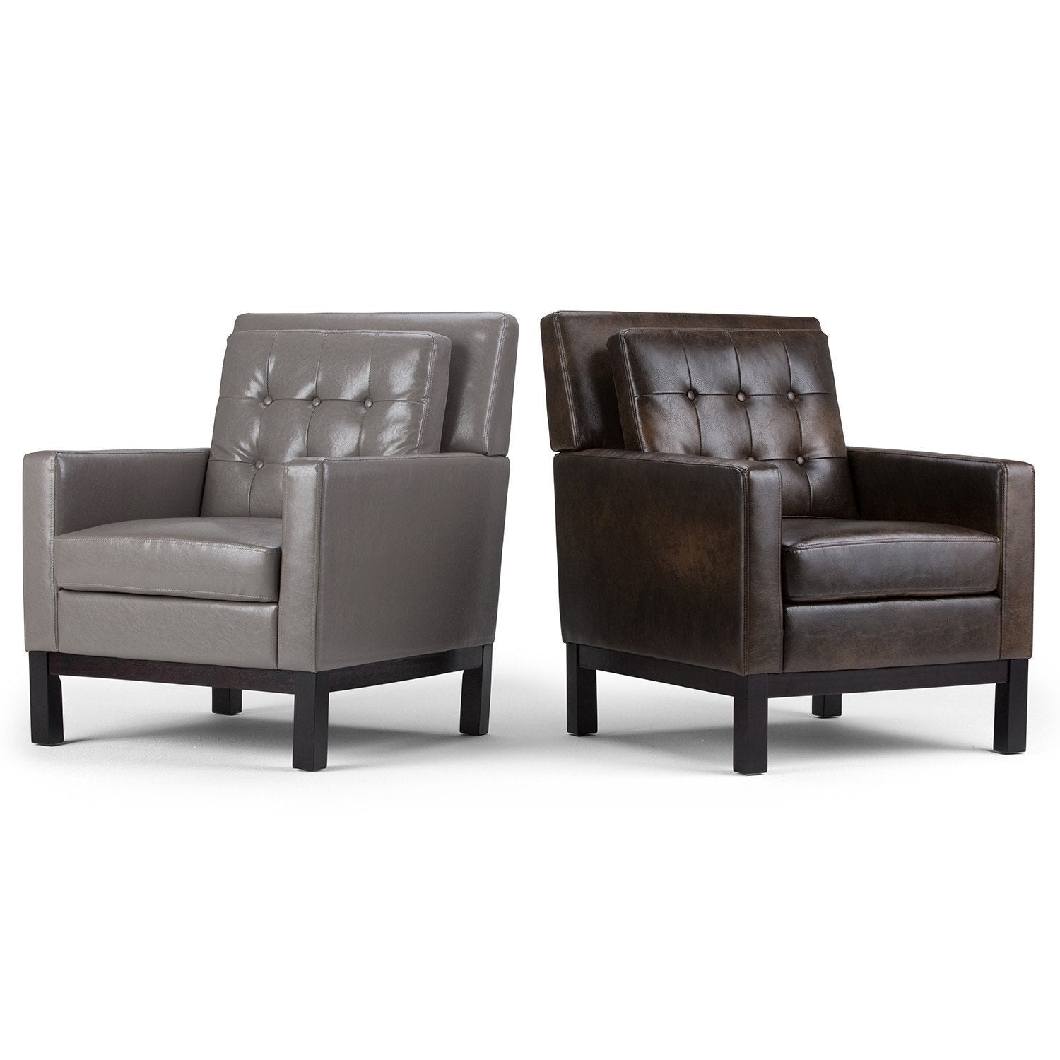 Distressed Brown Distressed Vegan Leather | Carrigan Club Chair