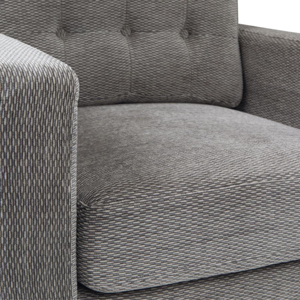 Pewter Linen Style Fabric | Carrigan Club Chair