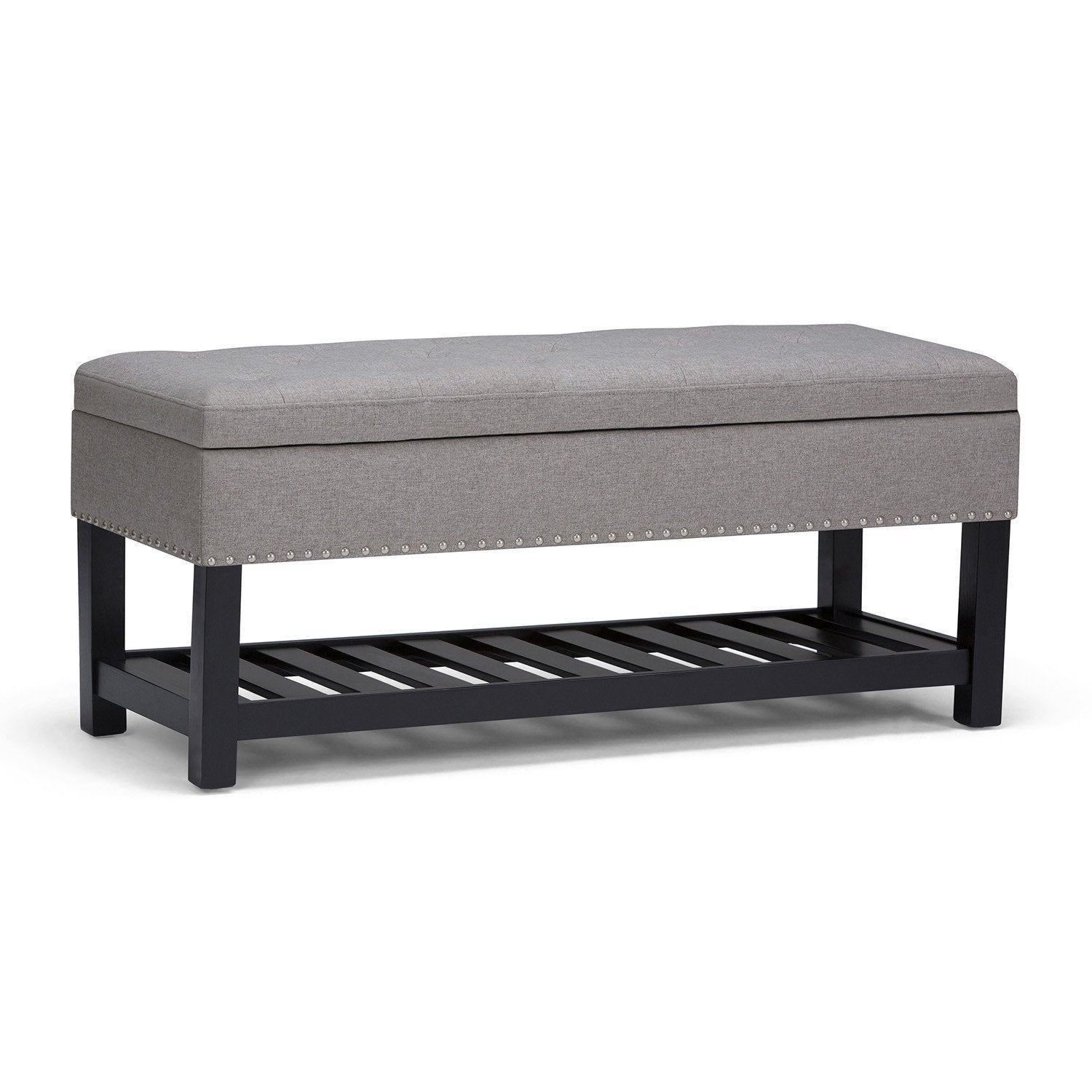 Linen storage on sale ottoman bench