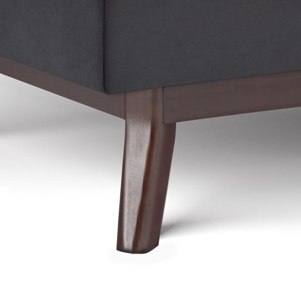 Tanners Brown Vegan Leather | Owen Coffee Table Ottoman with Storage