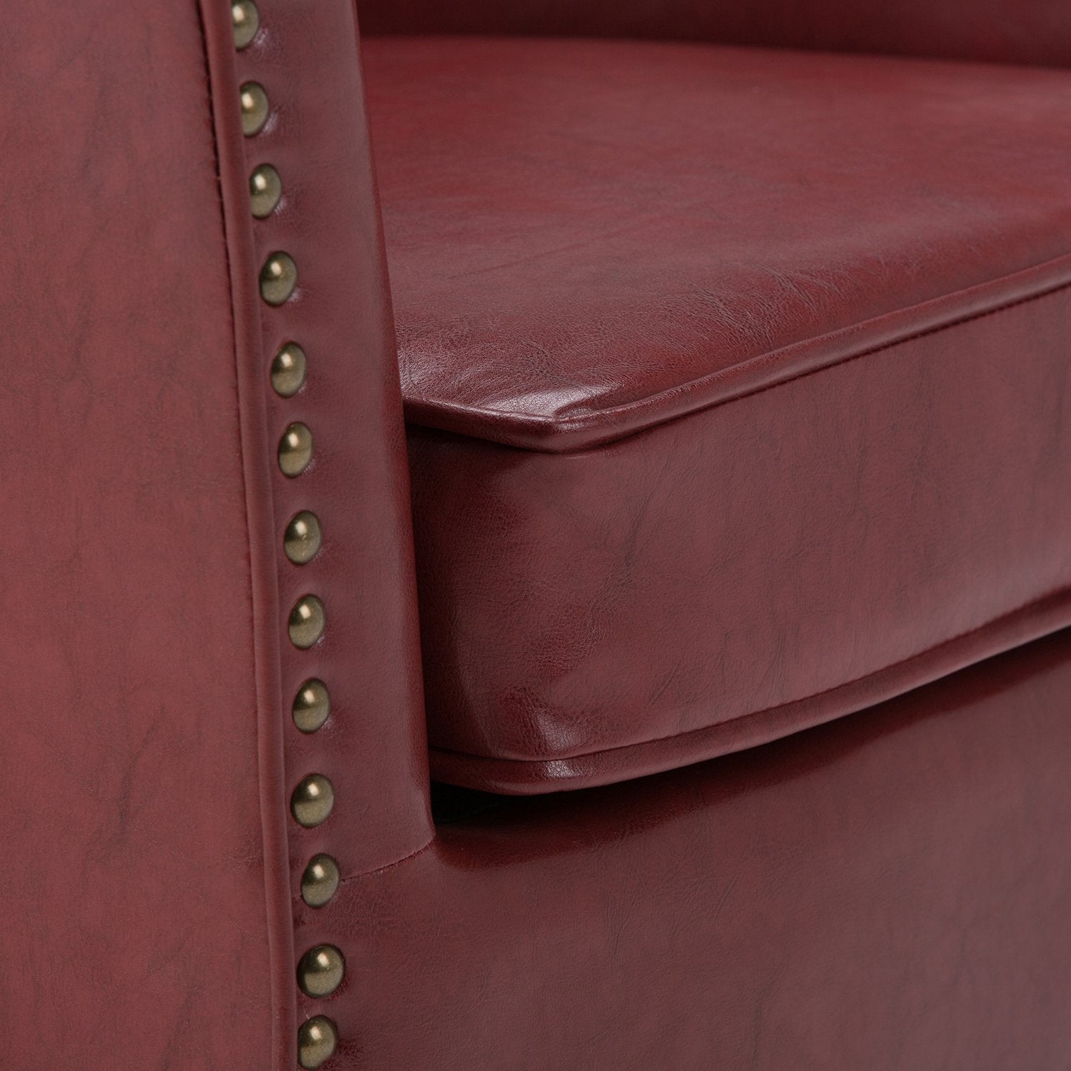 Radicchio Red Vegan Leather | Kildare Tub Chair