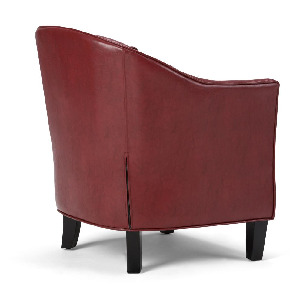 Radicchio Red Vegan Leather | Kildare Tub Chair