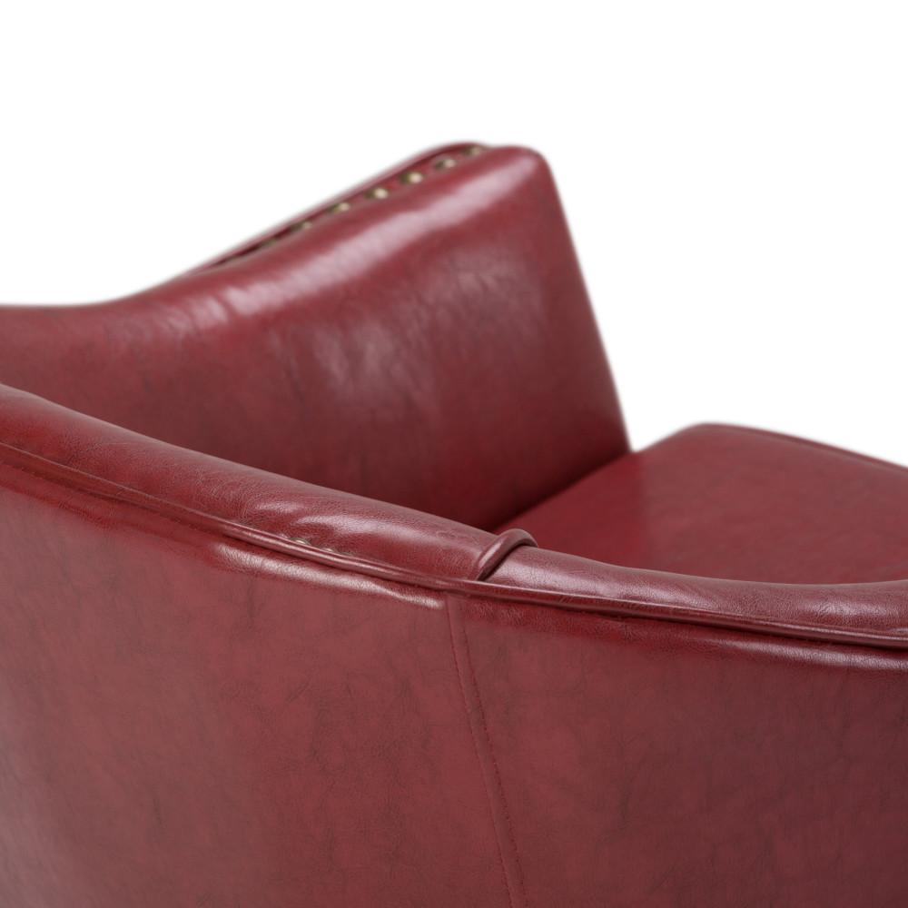 Radicchio Red Vegan Leather | Kildare Tub Chair