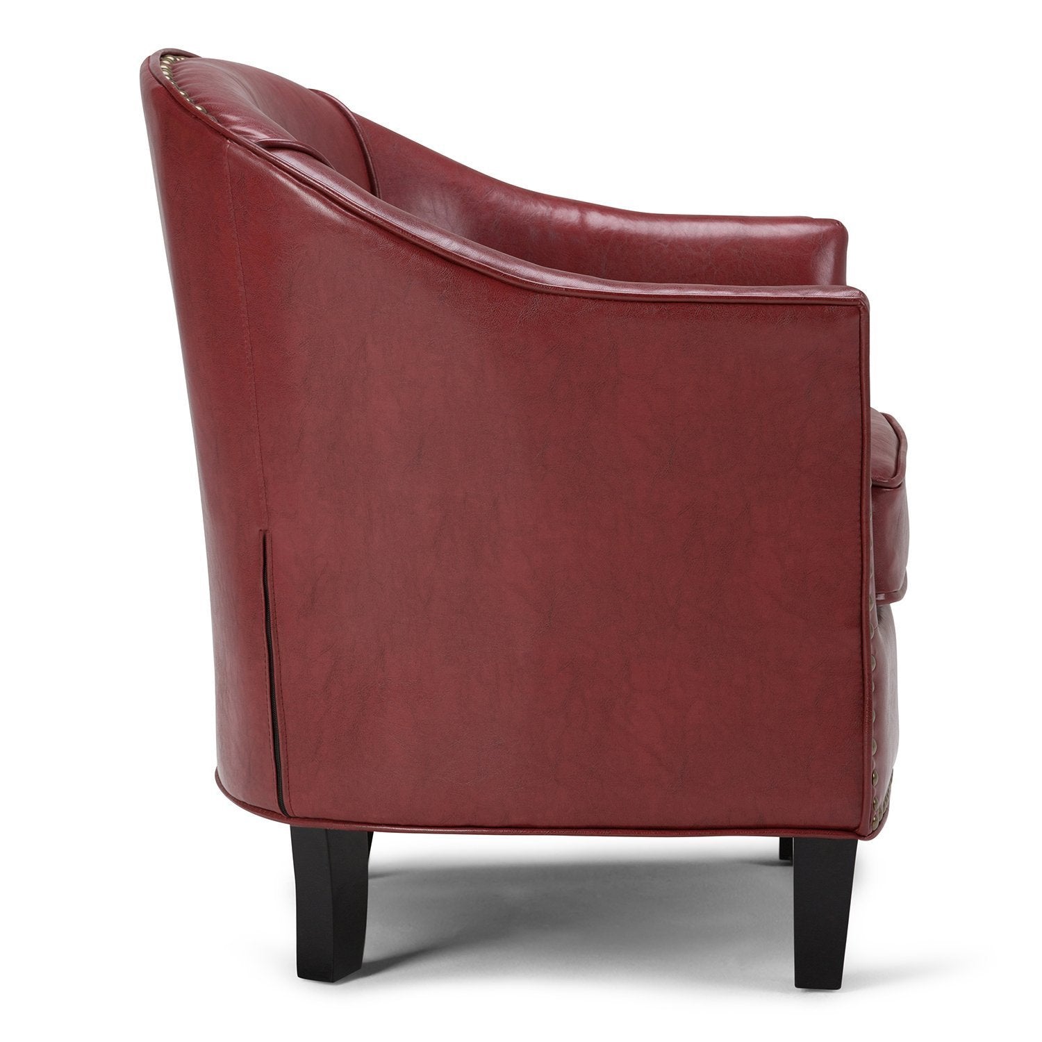 Radicchio Red Vegan Leather | Kildare Tub Chair