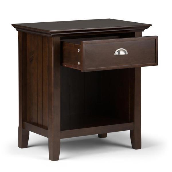 Brunette Brown | Acadian Bedside Table