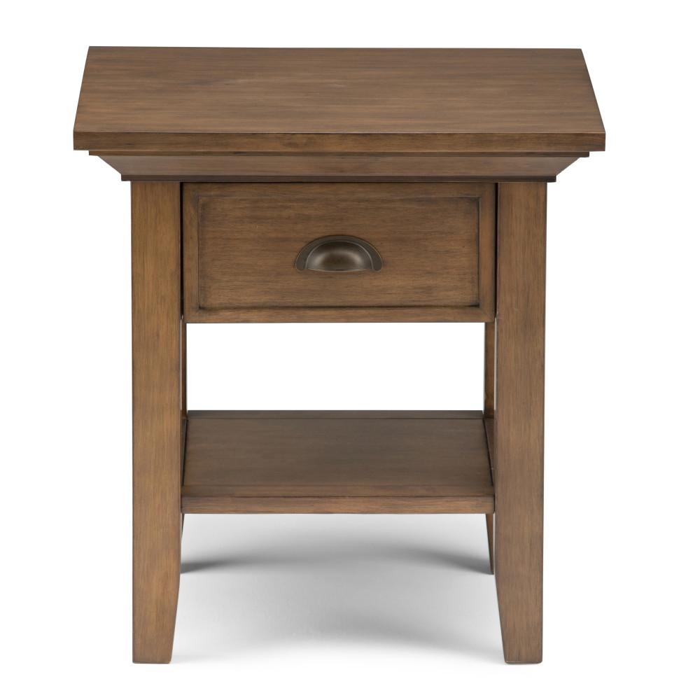 Rustic Natural Aged Brown | Redmond 19 inch End Side Table