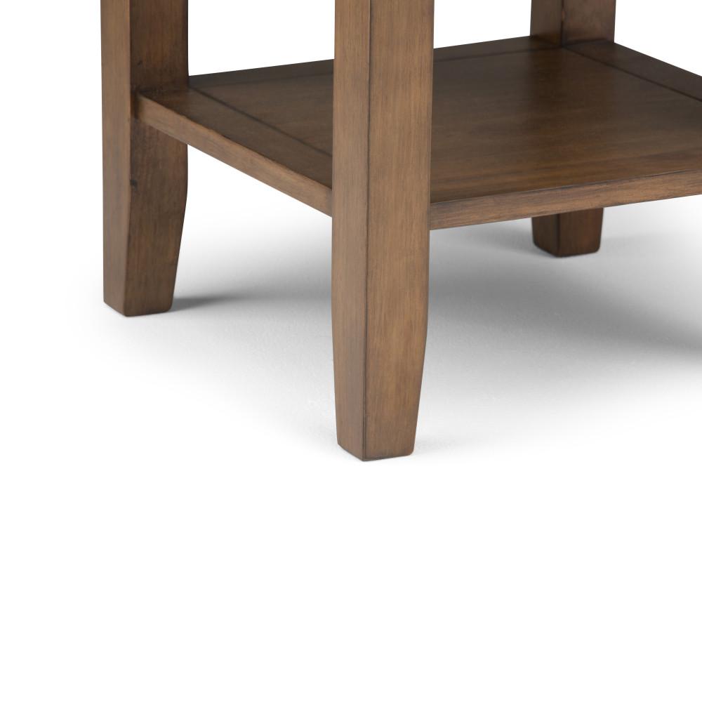 Rustic Natural Aged Brown | Redmond 19 inch End Side Table