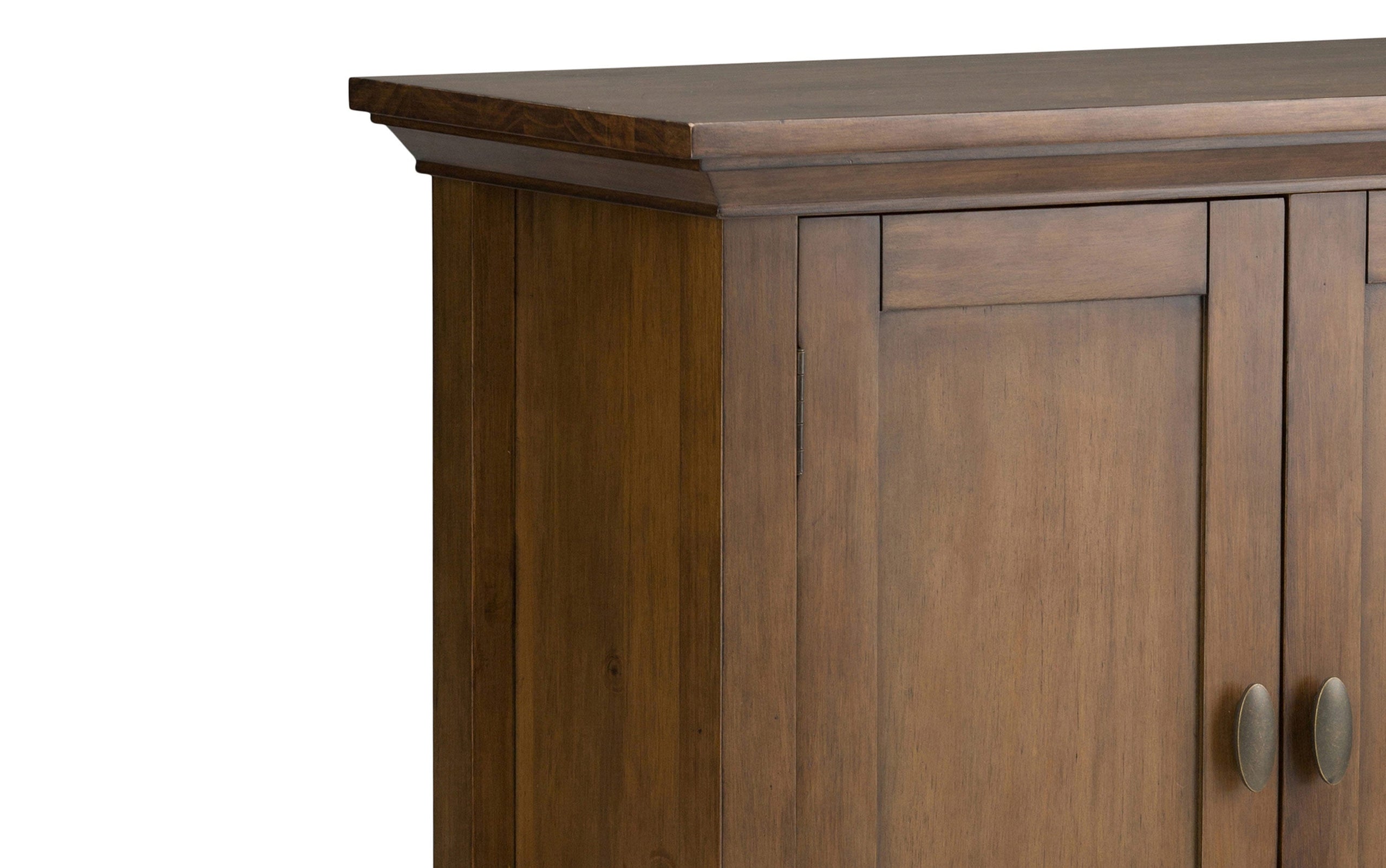 Rustic Natural Aged Brown | Redmond 32 inch Low Storage Cabinet