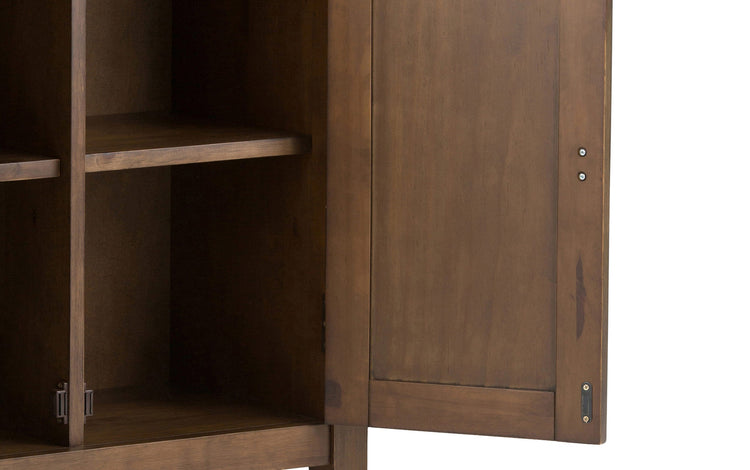 Rustic Natural Aged Brown | Redmond 32 inch Low Storage Cabinet