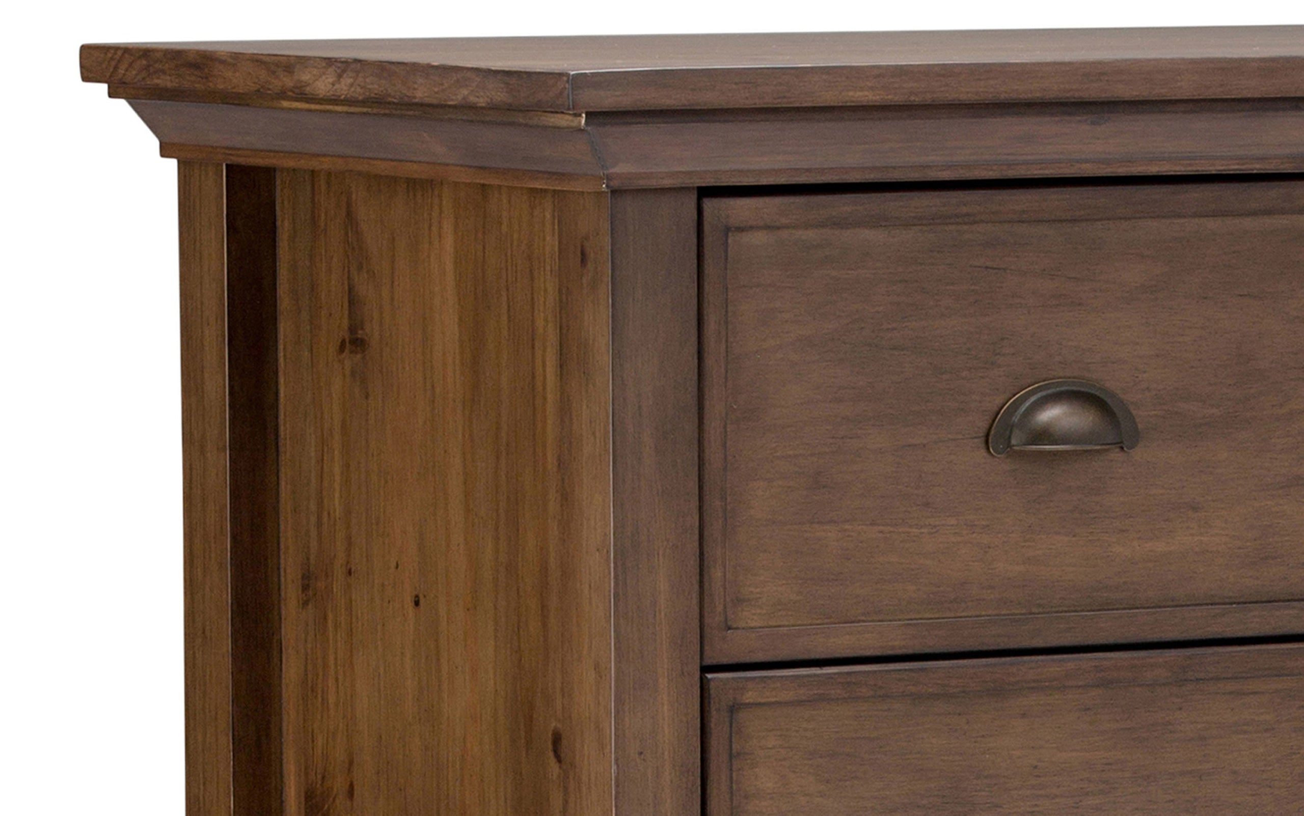 Rustic Natural Aged Brown | Redmond 39 inch Medium Storage Cabinet