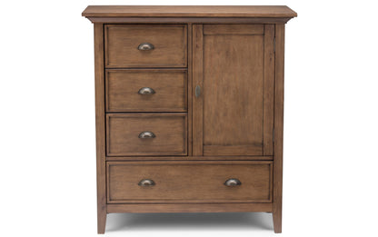 Rustic Natural Aged Brown | Redmond 39 inch Medium Storage Cabinet