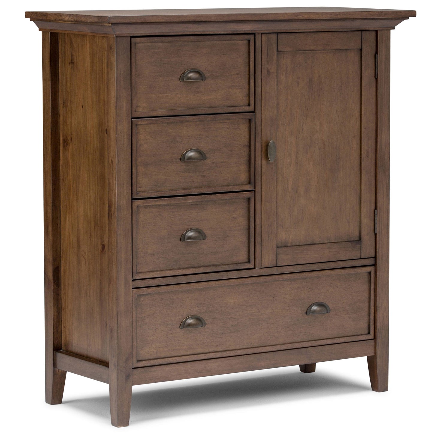 Rustic Natural Aged Brown | Redmond 39 inch Medium Storage Cabinet