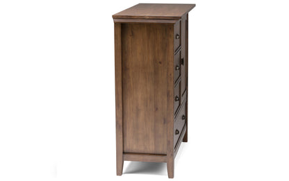 Rustic Natural Aged Brown | Redmond 39 inch Medium Storage Cabinet