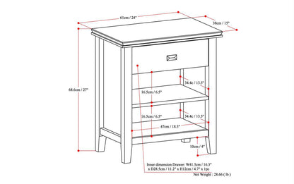 Distressed Grey | Artisan Bedside Table