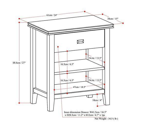 Russet Brown | Artisan Bedside Table