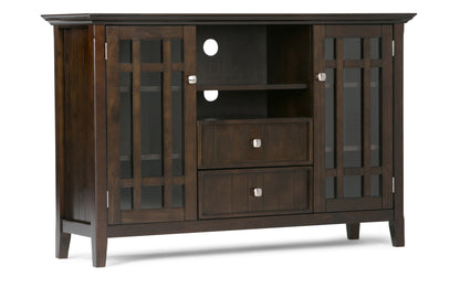 Dark Tobacco Brown Solid Wood - Pine | Bedford Tall TV Stand