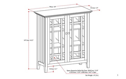 Dark Tobacco Brown | Bedford Medium Storage Cabinet