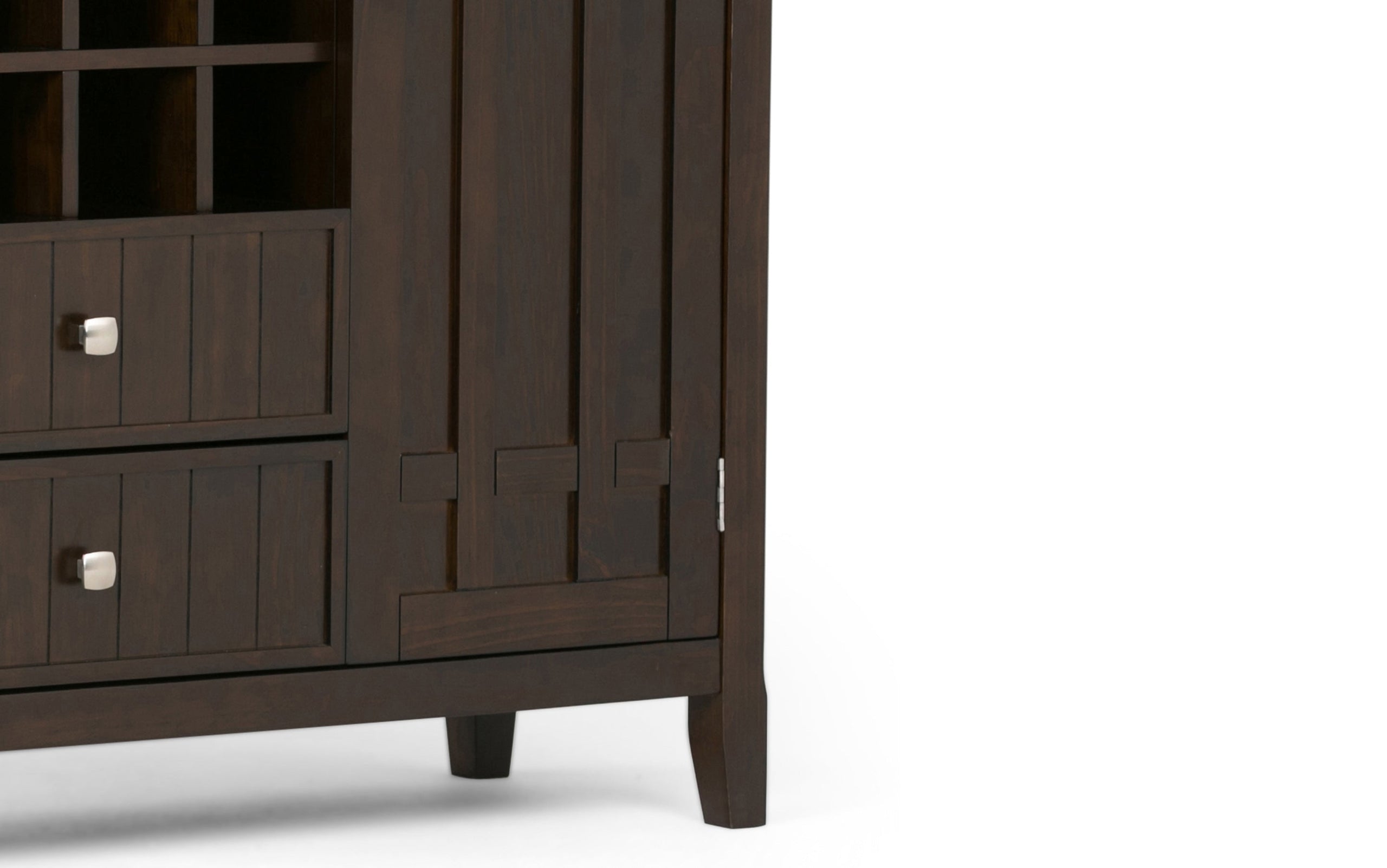 Dark Tobacco Brown | Bedford Sideboard Buffet & Winerack