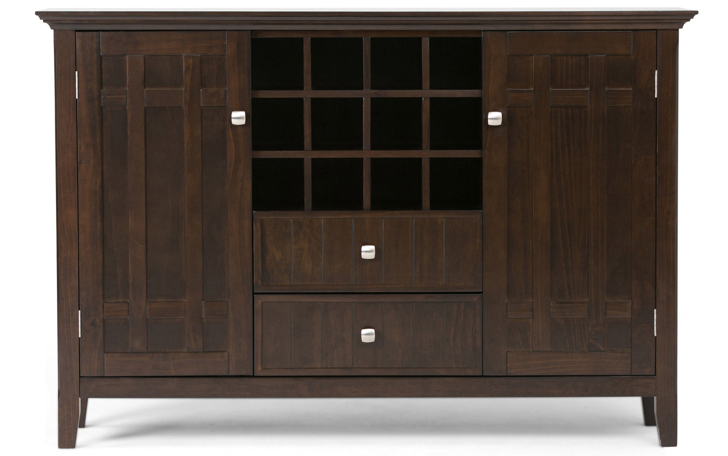 Dark Tobacco Brown | Bedford Sideboard Buffet & Winerack