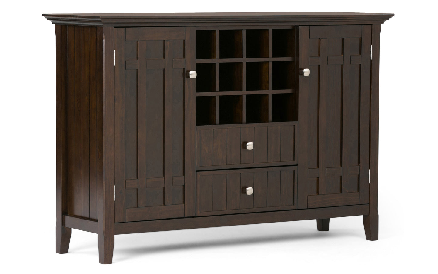 Dark Tobacco Brown | Bedford Sideboard Buffet & Winerack