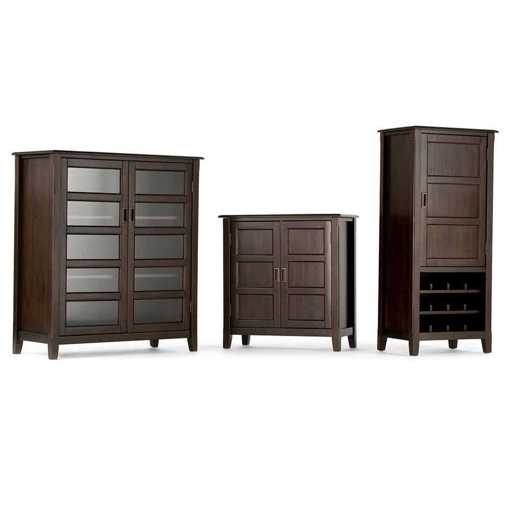 Mahogany Brown | Burlington Low Storage Cabinet