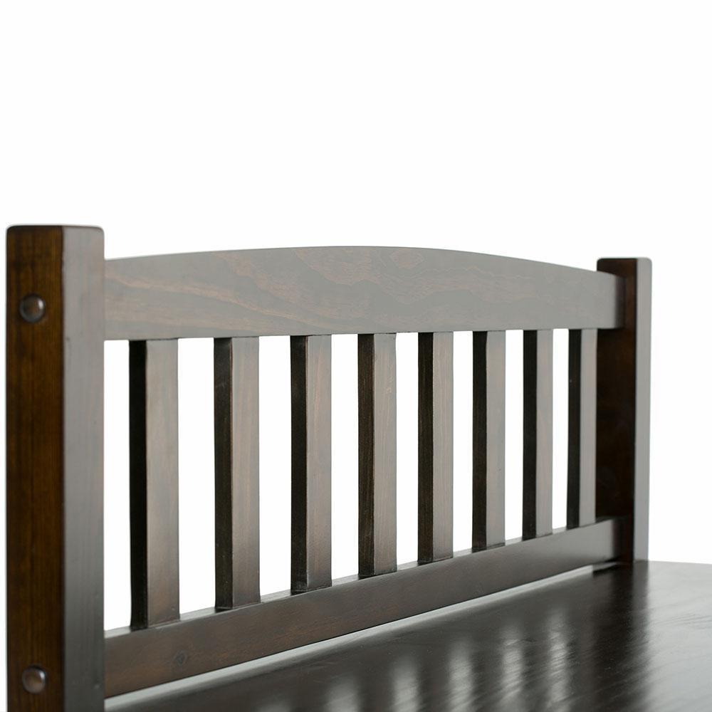 Mahogany Brown | Burlington Entryway Bench