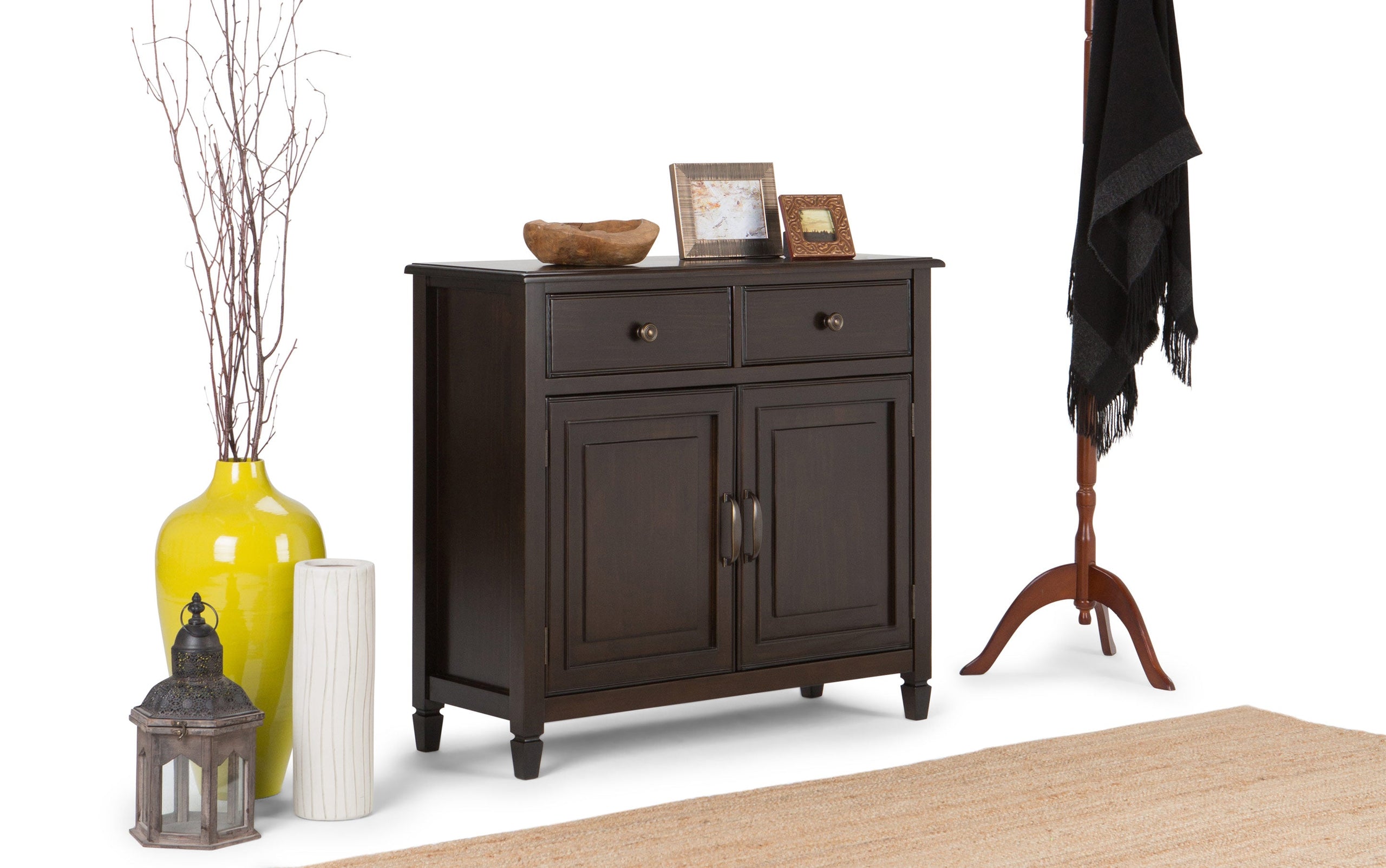 Dark Chestnut Brown | Connaught Entryway Storage Cabinet