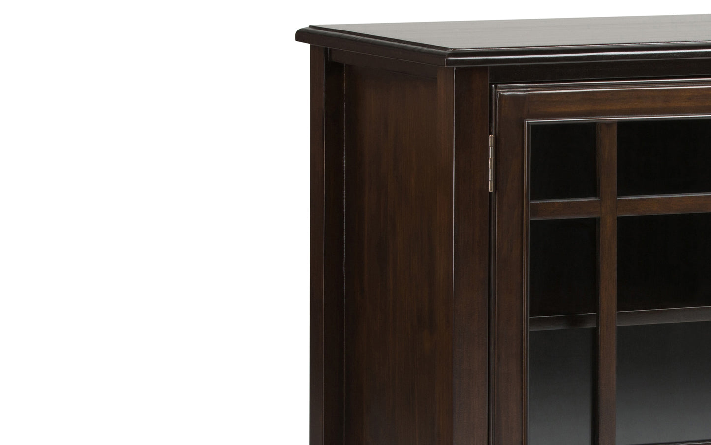 Dark Chestnut Brown | Connaught 46 x 17 x 31 inch Low Storage Cabinet in Dark Chestnut Brown