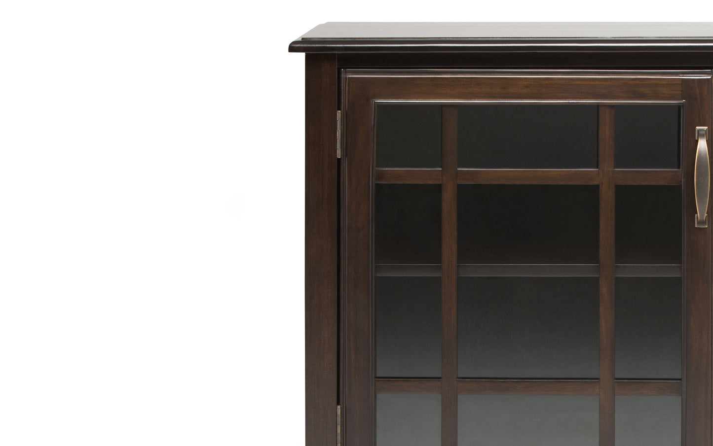 Dark Chestnut Brown | Connaught 46 x 17 x 31 inch Low Storage Cabinet in Dark Chestnut Brown