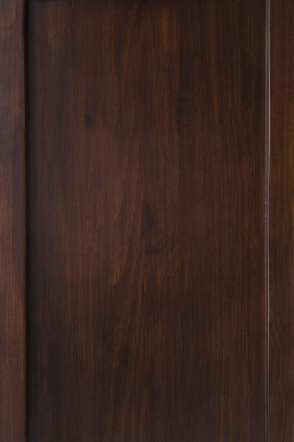 Dark Chestnut Brown Solid Wood - Pine | Connaught Tall Storage Cabinet