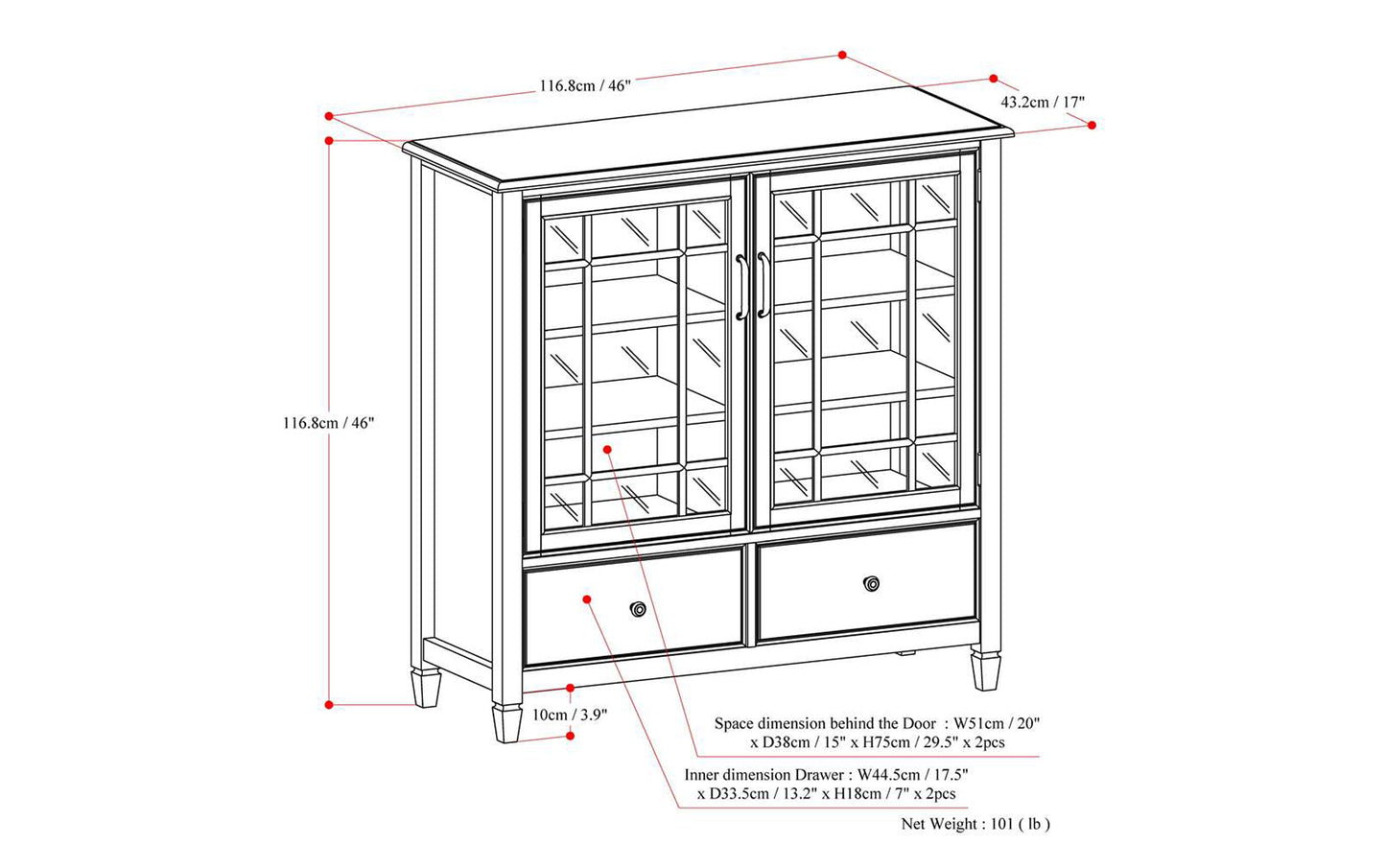 Connaught Tall Storage Cabinet