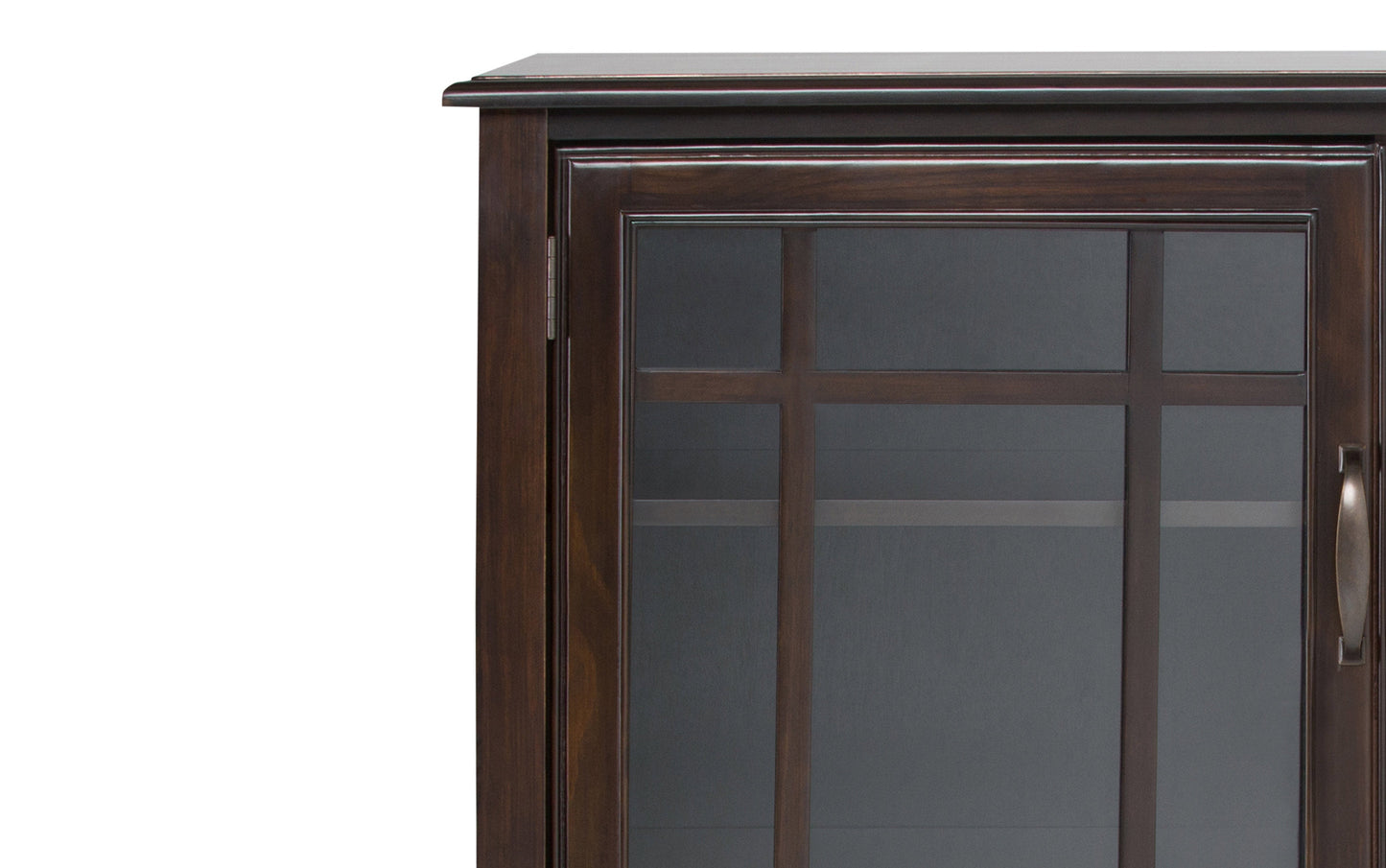 Dark Chestnut Brown Solid Wood - Pine | Connaught Tall Storage Cabinet