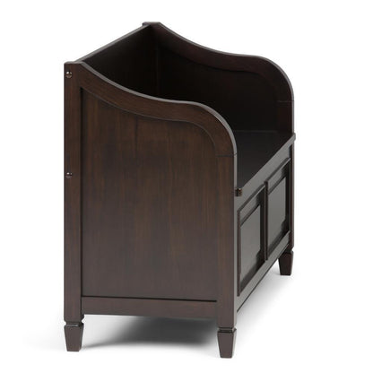 Dark Chestnut Brown | Connaught Entryway Storage Bench