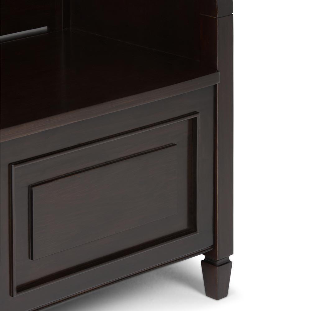 Dark Chestnut Brown | Connaught Entryway Storage Bench