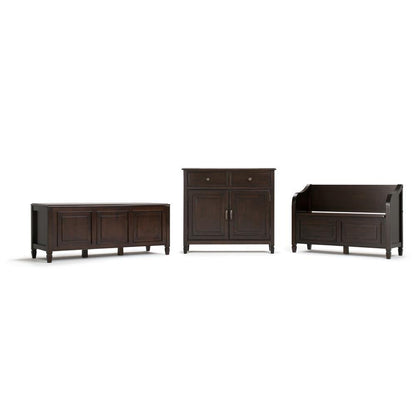 Dark Chestnut Brown | Connaught Entryway Storage Bench