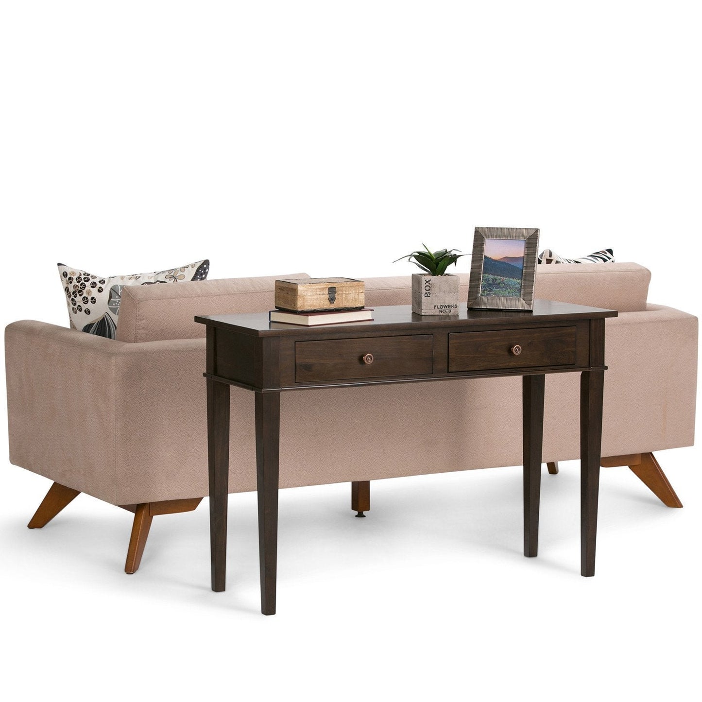 Tobacco Brown | Carlton Console Sofa Table