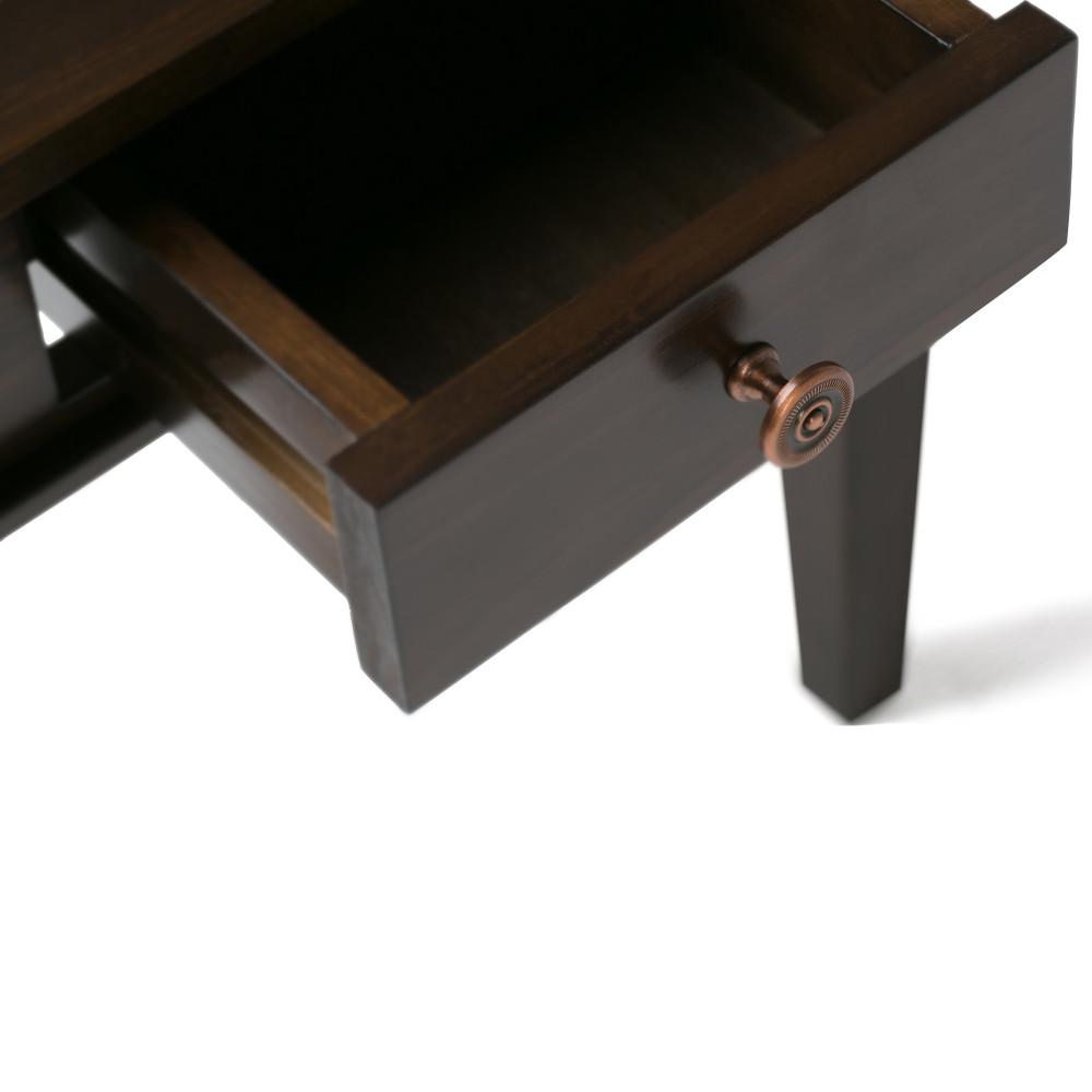 Dark Tobacco Brown | Carlton 18 inch End Side Table