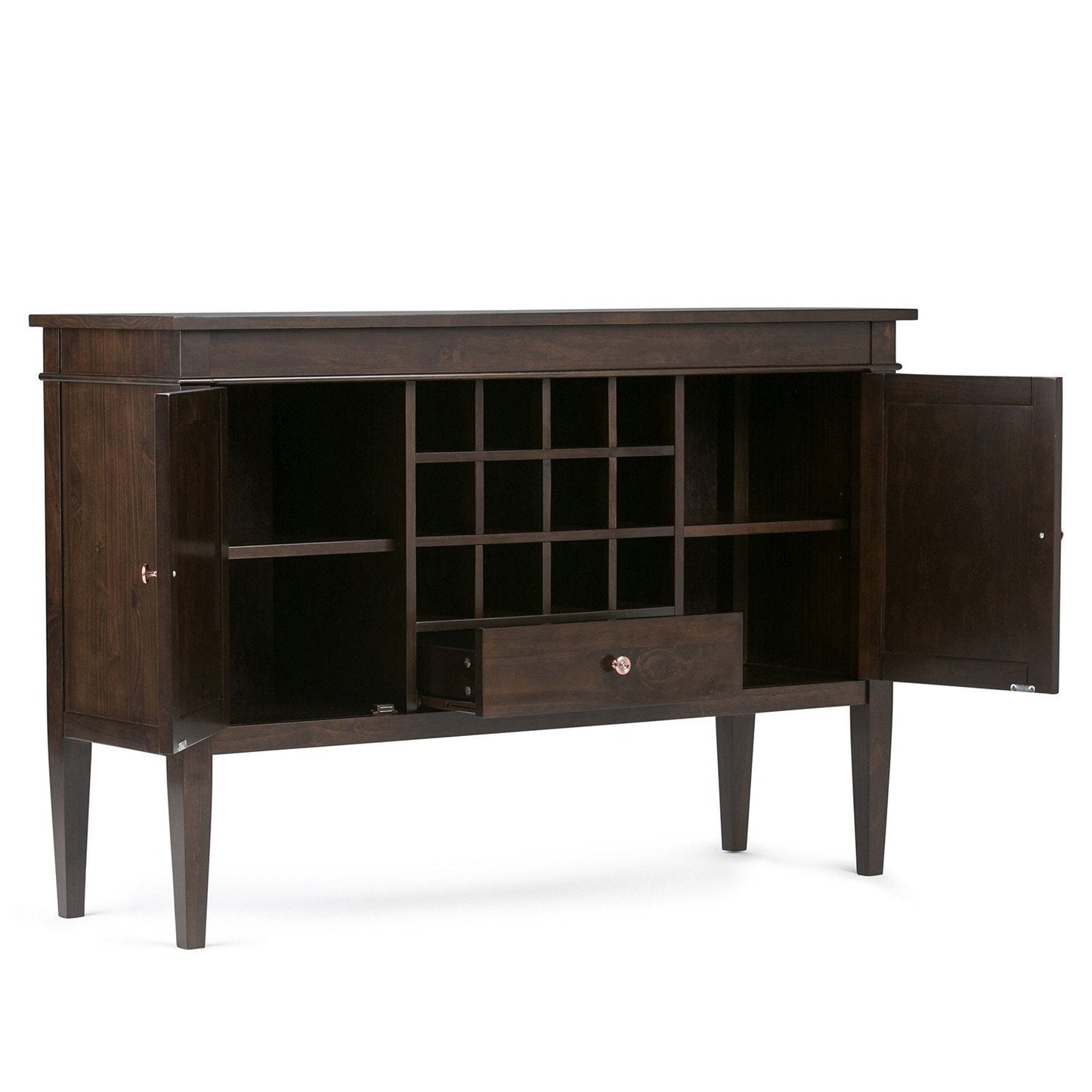 Tobacco Brown | Carlton Sideboard Buffet & Wine Rack