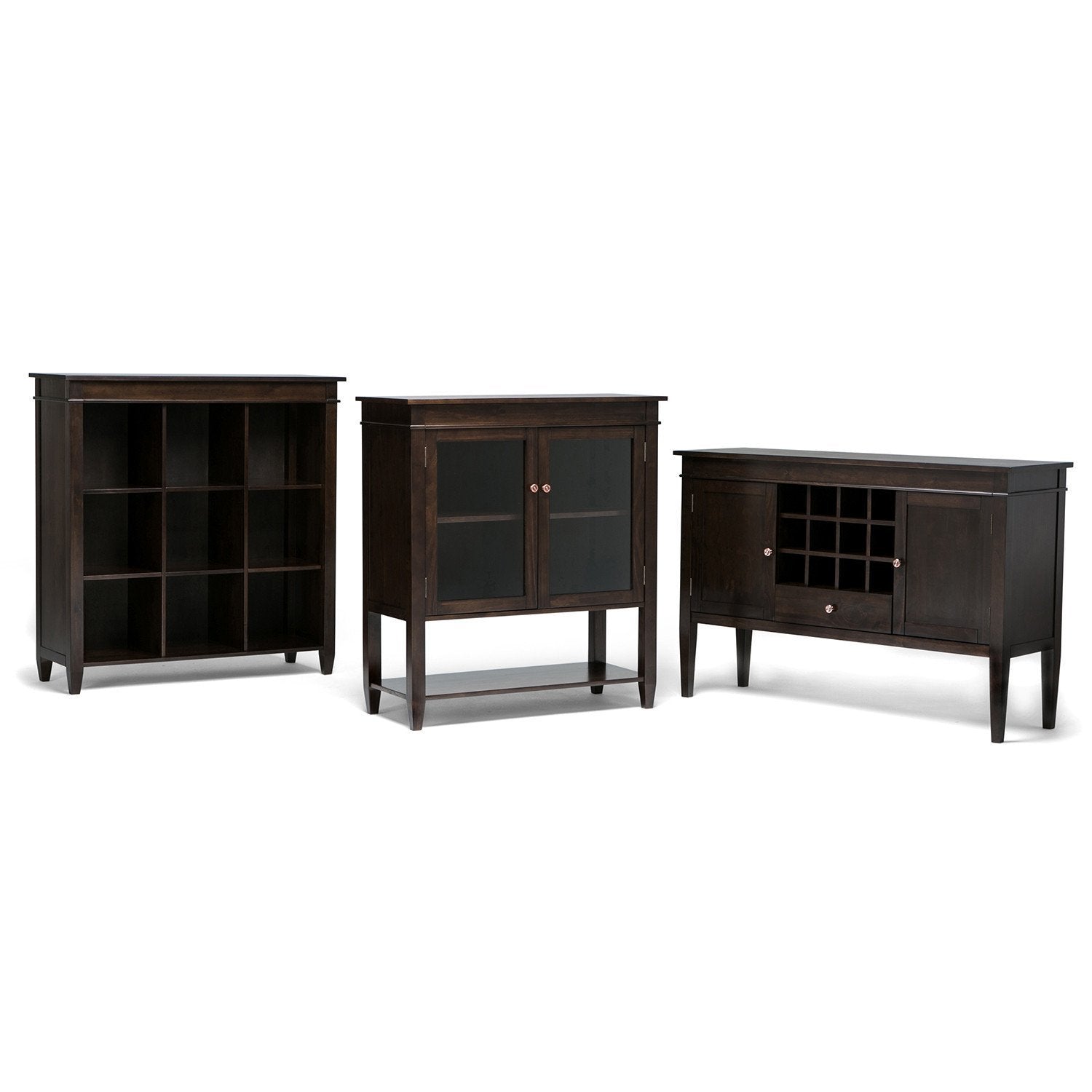 Tobacco Brown | Carlton Sideboard Buffet & Wine Rack