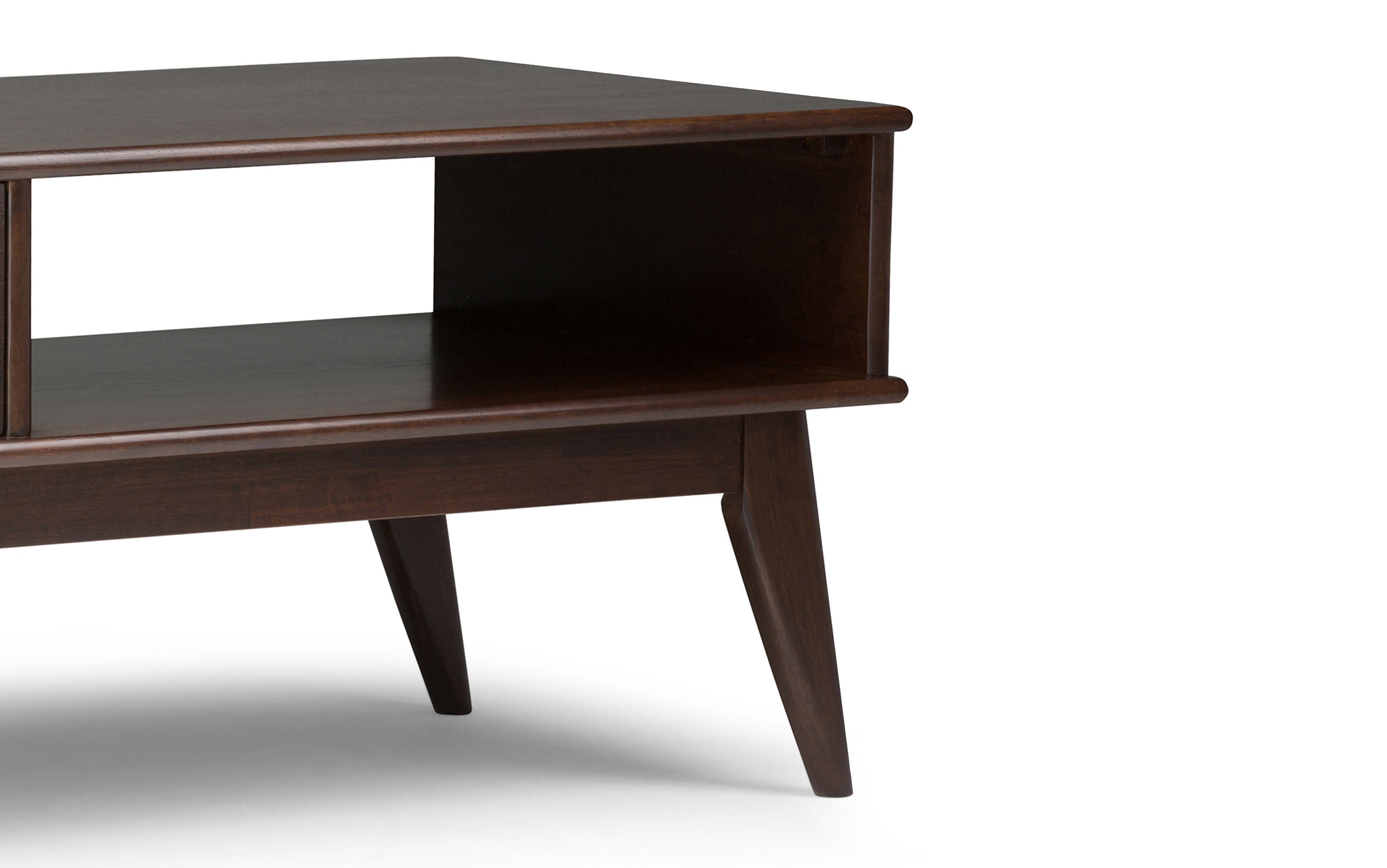 Medium Auburn Brown | Draper Mid Century Coffee Table