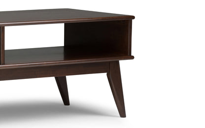 Medium Auburn Brown | Draper Mid Century Coffee Table