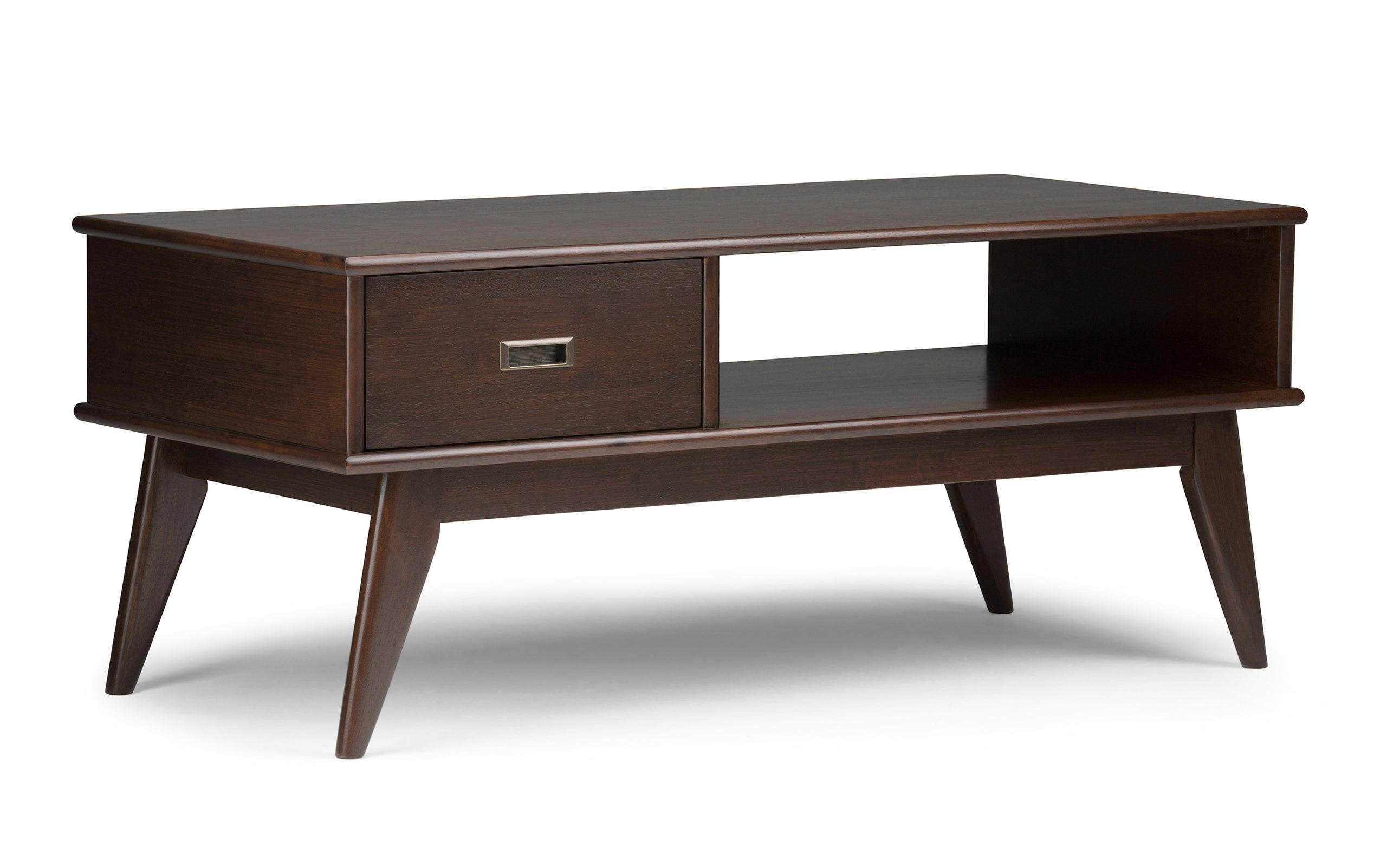 Medium Auburn Brown | Draper Mid Century Coffee Table