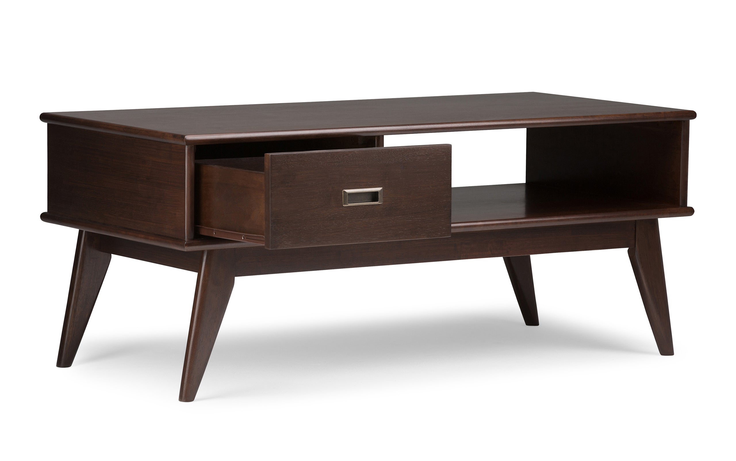 Medium Auburn Brown | Draper Mid Century Coffee Table