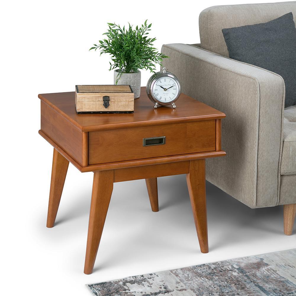 Teak Brown | Draper Mid Century End Table