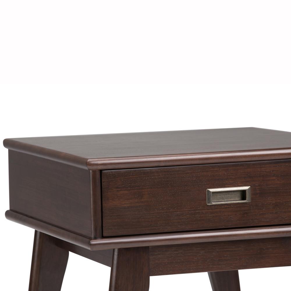 Medium Auburn Brown | Draper Mid Century End Table