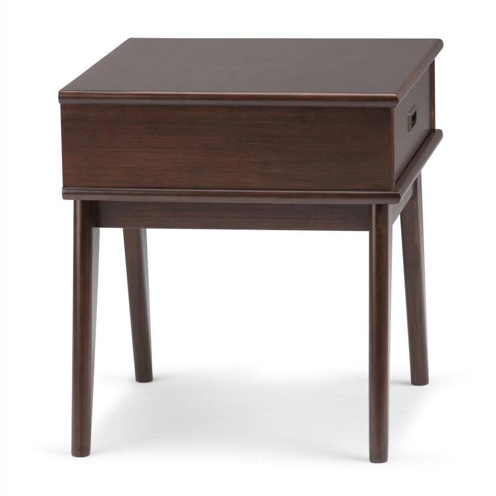 Medium Auburn Brown | Draper Mid Century End Table