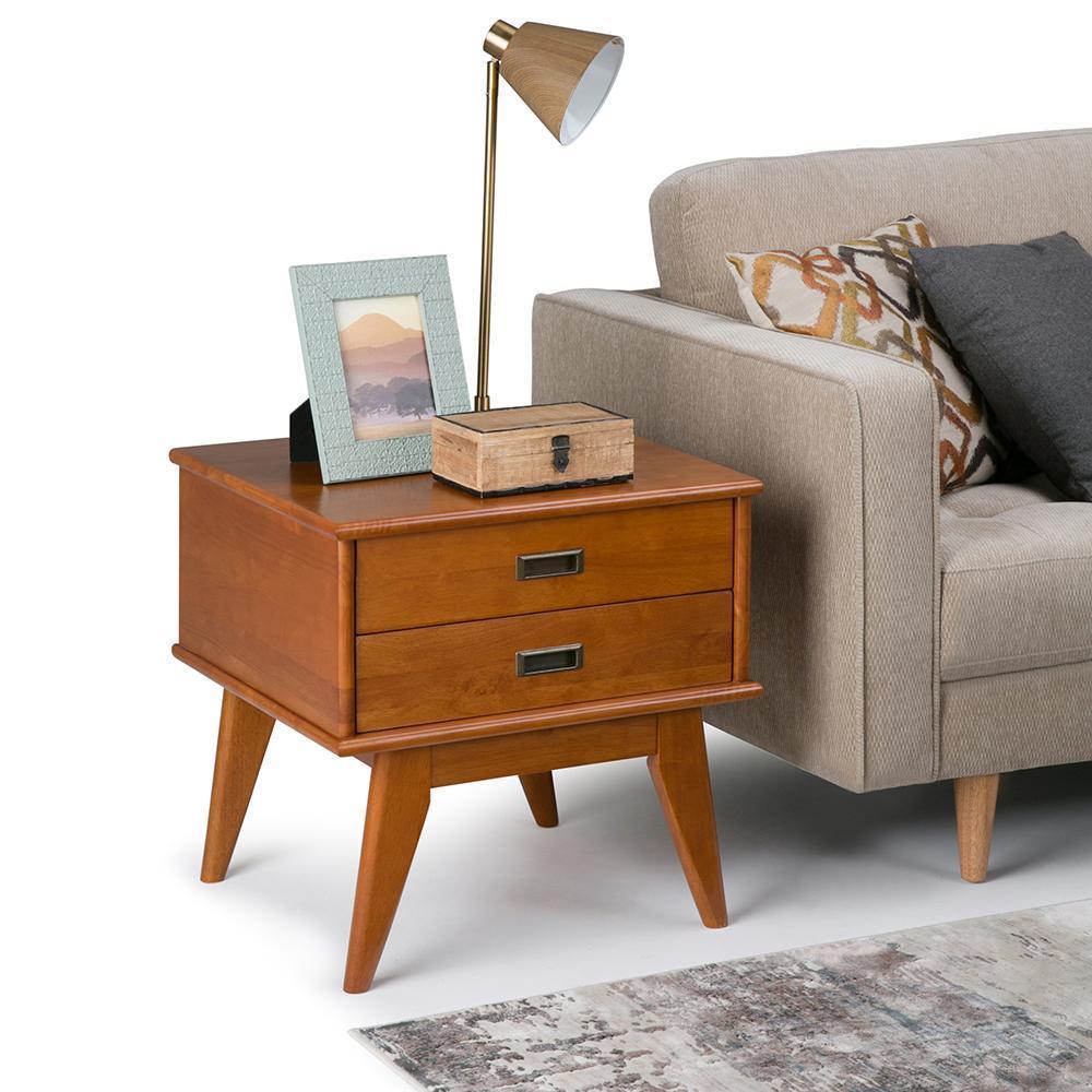 Teak Brown | Draper Mid Century Side Table