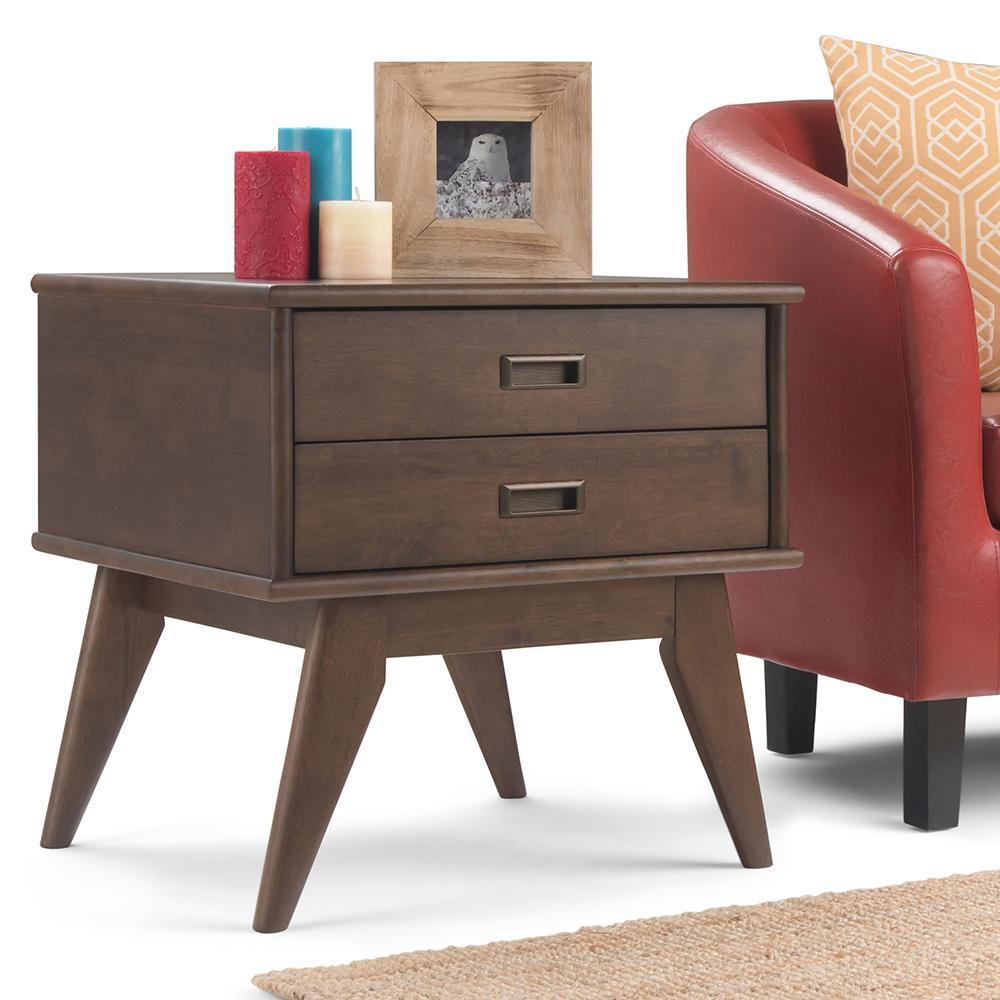 Walnut Brown | Draper Mid Century Side Table