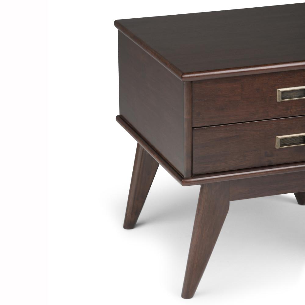 Medium Auburn Brown | Draper Mid Century Side Table